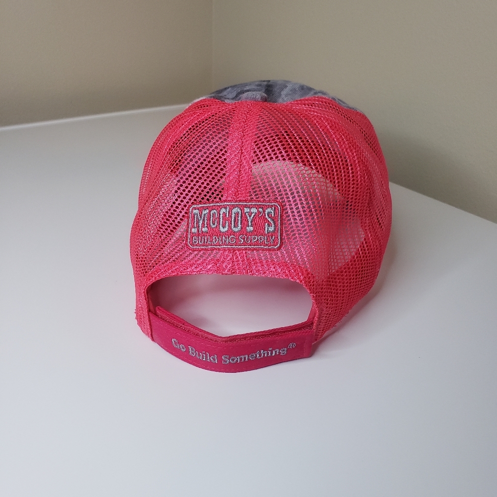 Pink Mesh Baseball Cap Embroidered - Picture 5 of 10